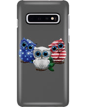 Load image into Gallery viewer, Lovely Phone Case Three Owl With US Flag Gift For Owl Lovers Phone case