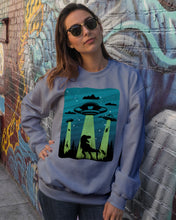 Load image into Gallery viewer, UFA Dinosaur T Rex Sky Full Of Stars Sweatshirt