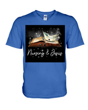 Load image into Gallery viewer, Nursing And Jesus Gift For Family Guys V-Neck