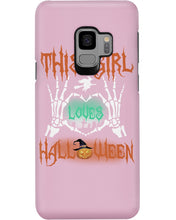 Load image into Gallery viewer, This Girl Loves Halloween Gift For Girls Phone case