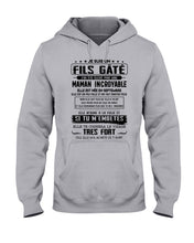 Load image into Gallery viewer, Fils Gâté J'ai Été Élevé PẢ Une Maman Incroyable En Septembre Hoodie