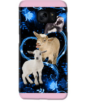Load image into Gallery viewer, Lovely Phone Case Twinkling Blue Heart Gift For Goat Lovers Phone case