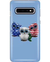 Load image into Gallery viewer, Lovely Phone Case Three Owl With US Flag Gift For Owl Lovers Phone case