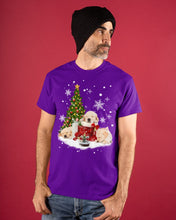 Load image into Gallery viewer, Funny Golden Retrievers Sleep In Red Boots Gift For Dog Lovers Guys Tee