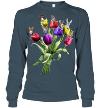 Load image into Gallery viewer, Vintage Funny Donkey With Tulip Trending For Donkey Lovers Unisex Long Sleeve