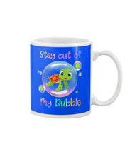 Load image into Gallery viewer, Vintage Funny Stay Out Of My Bubble Gift For Turtle Lovers Mug