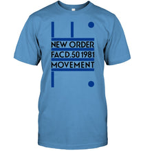 Load image into Gallery viewer, New Order Facd 501981 Movement Simple Unique Custom Design Guys Tee