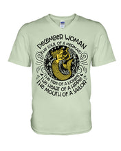 Load image into Gallery viewer, December Woman The Soul Of A Mermaid Birthday Meaningful Gift For Women Guys V-Neck
