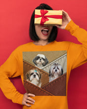 Load image into Gallery viewer, Three Cute Shih Tzu In Bag Gift For Dog Lovers Unisex Long Sleeve
