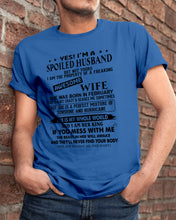Load image into Gallery viewer, I'm A Spolied Husband But Not Yours - Awesome Wife Was Born In February Guys Tee