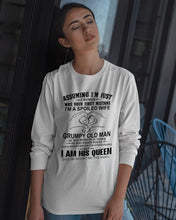 Load image into Gallery viewer, A Spoiled Wife Of An October Grumpy Old Man Birthday Meaningful Gift Unisex Long Sleeve