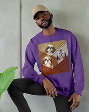 Load image into Gallery viewer, Three Cute Shih Tzu In Bag Gift For Dog Lovers Sweatshirt