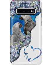 Load image into Gallery viewer, Magical Gray Couple African Parrot Gift For Bird Lovers Phone case