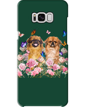 Load image into Gallery viewer, Pekingese With Peonies Gift For Dog Lovers Phone case