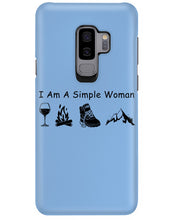 Load image into Gallery viewer, Simple Woman Loves Wine Camping Shoes And Climbing Phone case