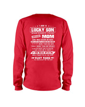 Load image into Gallery viewer, Gift For Lucky Son May Mom Loves Me So Much Unisex Long Sleeve