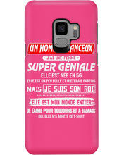 Load image into Gallery viewer, Je Suis Un Homme Chanceux J'ai Line Femme Custom Design Je Suis Son Roi Phone case