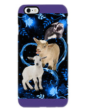 Load image into Gallery viewer, Lovely Phone Case Twinkling Blue Heart Gift For Goat Lovers Phone case