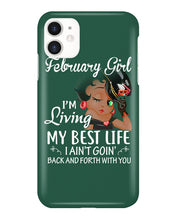 Load image into Gallery viewer, Betty Boop February Girl Living My Best Life Birthday Meaningful Gift Phone case