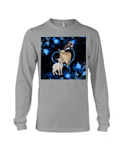 Load image into Gallery viewer, Lovely Phone Case Twinkling Blue Heart Gift For Goat Lovers Unisex Long Sleeve