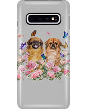 Load image into Gallery viewer, Pekingese With Peonies Gift For Dog Lovers Phone case