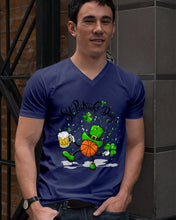 Load image into Gallery viewer, Basketball Saint Patrick's Day Gift For Basketball Lovers Guys V-Neck