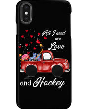 Load image into Gallery viewer, All I Need Are Love And Hockey Gift For Hockey Players Phone case