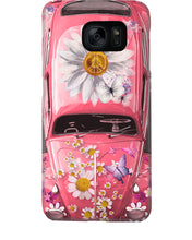 Load image into Gallery viewer, Pink Phone Case With Flowers And Butterfly Gift For Pink Lovers Phone case