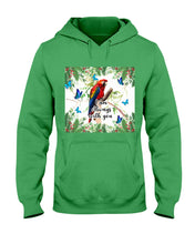Load image into Gallery viewer, Scarlet Macaw With Butterflies I Am Always With You Gift For Lover Hoodie