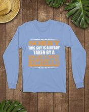 Load image into Gallery viewer, Sorry This Guy Is Already Taken By A Smart And Sexy Redhead Gift For Men Unisex Long Sleeve