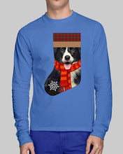 Load image into Gallery viewer, Santa Border Collie In Stock Gift For Dog Lovers Unisex Long Sleeve
