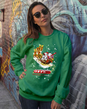 Load image into Gallery viewer, Baseball Xmas Sleigh Loading Gift For Baseball Lovers Sweatshirt