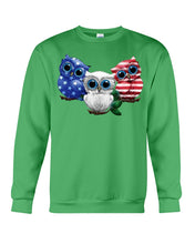 Load image into Gallery viewer, Lovely Phone Case Three Owl With US Flag Gift For Owl Lovers Sweatshirt