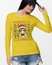 Load image into Gallery viewer, Merry Catmas Cute Funny Gifts Unisex Long Sleeve