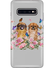 Load image into Gallery viewer, Pekingese With Peonies Gift For Dog Lovers Phone case