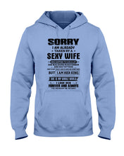 Load image into Gallery viewer, Gift For Husband Taken By A November Sexy Wife Who Happens To Cuss A Lot Hoodie