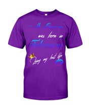 Load image into Gallery viewer, A Queen Was Born In February Birthday Gift Guys Tee