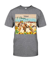 Load image into Gallery viewer, Giraffe Today I Choose To Be Happy Gift For Women Guys Tee