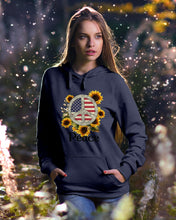 Load image into Gallery viewer, Peace Sign Sunflower Birthday Gift For Girls Hoodie