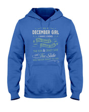 Load image into Gallery viewer, December Girl I Have Three Sides Birthday Gift For Women Hoodie
