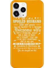 Load image into Gallery viewer, Shes Stubborn Messy And A Brat At Times Black Gift For Husband Phone case