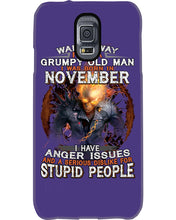 Load image into Gallery viewer, Walk Away I Am A Grumpy Old Man Who Was Born In November Birthday Gift Phone case