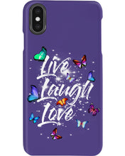 Load image into Gallery viewer, Butterfly Live Laugh Love Gift For Lover Phone case