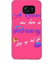 Load image into Gallery viewer, A Queen Was Born In February Birthday Gift Phone case