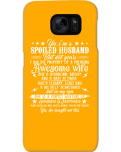 Load image into Gallery viewer, Shes Stubborn Messy And A Brat At Times Black Gift For Husband Phone case