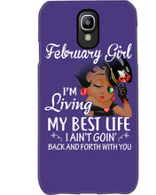 Load image into Gallery viewer, Betty Boop February Girl Living My Best Life Birthday Meaningful Gift Phone case