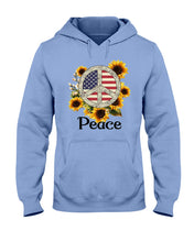 Load image into Gallery viewer, Peace Sign Sunflower Birthday Gift For Girls Hoodie