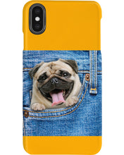 Load image into Gallery viewer, baby Pug In Denim Pocket Gift For Dog Lovers Phone case