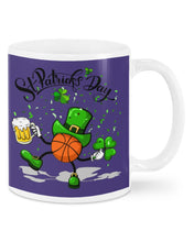 Load image into Gallery viewer, Basketball Saint Patrick's Day Gift For Basketball Lovers Mug