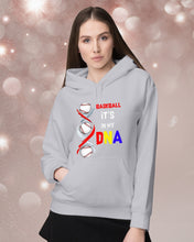 Load image into Gallery viewer, Baseball Be My DNA Gift For Sport Lovers Hoodie